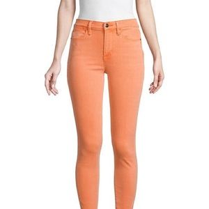 Frame Le High Skinny Raw-Hem Ankle Jeans - NWT